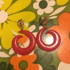 Vintage  80’s Acrylic Earrings